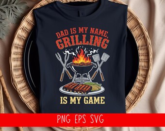 Funny Grillmaster Dad Design | BBQ Cookout (Digital Download)