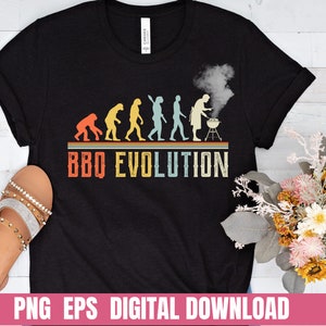 BBQ Evolution Hobby Father Printing Sublimation Tshirt Png Eps Digital File Download