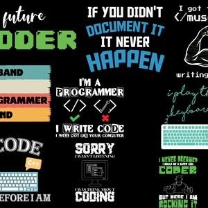 30 Bundle Design Png Svg Eps Coding Programmer Computer Printing ...