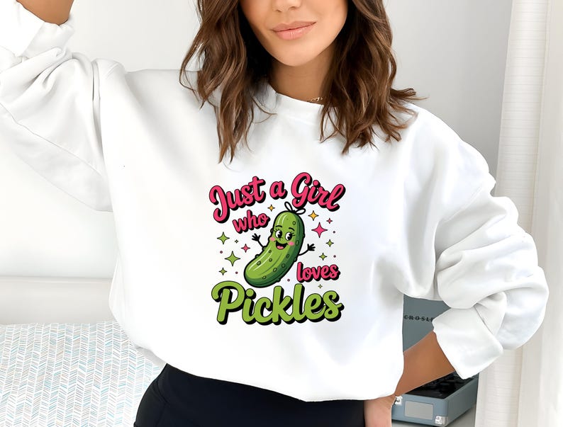 Just a Girl Who Loves Pickles PNG EPS SVG | Funny Pickle Lover Design ...