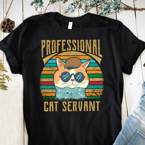 Professional Cat Servant Printing Tshirt PNG Digital File Download image 2