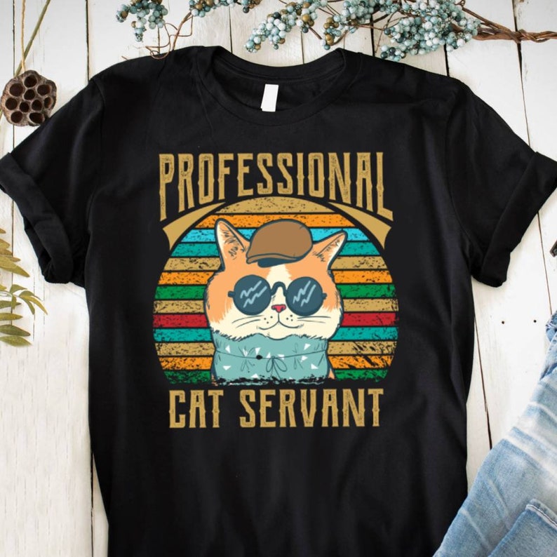 Professional Cat Servant Printing Tshirt PNG Digital File Download image 2