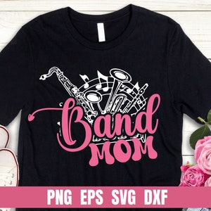 Design Png Eps Svg Dxf Band Mom Printing Sublimation Tshirt Digital File Download