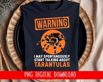 Lustiger Vogelspinne-Liebhaber PNG | Spinne Humor Design (Digitaler Download)