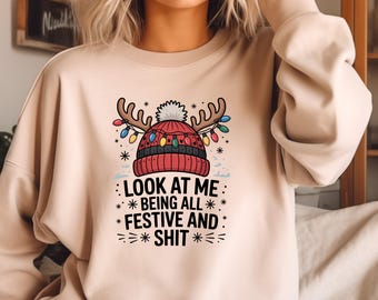 Funny Sarcastic Christmas PNG | Adult Humor Holiday Design (Digital Download)