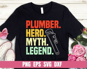Funny Plumber Hero Design: T-shirt Printing File (Digital Download)