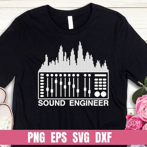 Ljudteknikerjobbdesign: Tryck och sublimering (digital fil)