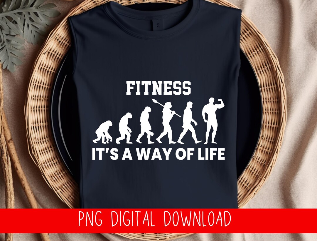 Evolution Fitness PNG | Workout Motivation Graphic (digital Download ...