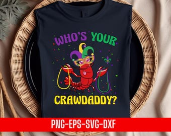 Diseño "¿Quién es tu cangrejo?", imágenes prediseñadas de hervido de cangrejos (descarga digital)