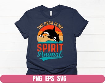 Orca Spirit Animal Design (PNG, EPS, SVG Digital File)