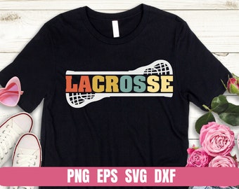 PNG EPS SVG Dxf Design Lacrosse Colorful T-shirt Sublimation Digital File Download