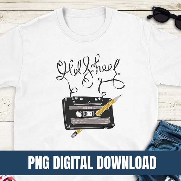 Old School Cassette Mixtape Music Design Printing Sublimation Tshirt PNG Digital File Download