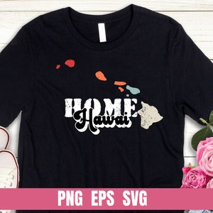 Hawai Home States Landkarte Design Png Eps Svg Druck Tshirt Digitale Datei Download