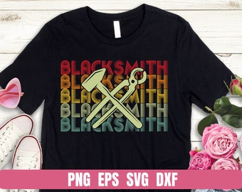Vintage Blacksmith Design, Retro Style (Digital Download)