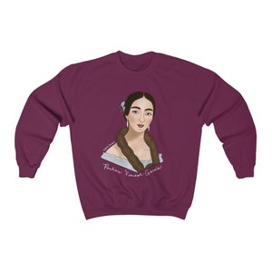 Pauline Viardot-García Unisex Maroon Crewneck Sweatshirt
