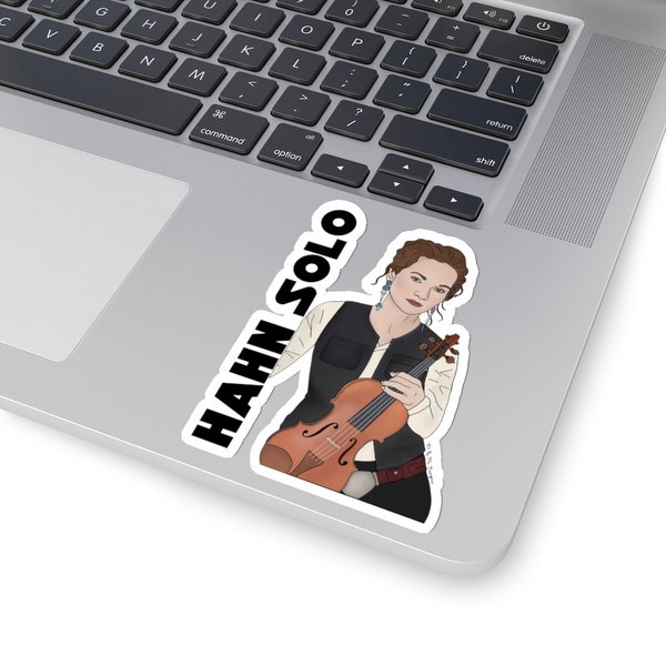 Hahn Solo Hilary Hahn 4" Kiss-Cut Aufkleber