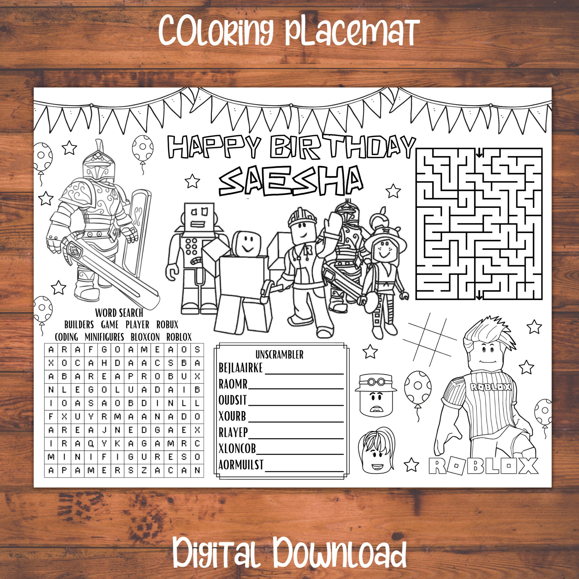 Coloriage Roblox Doors Rush - télécharger et imprimer gratuit sur