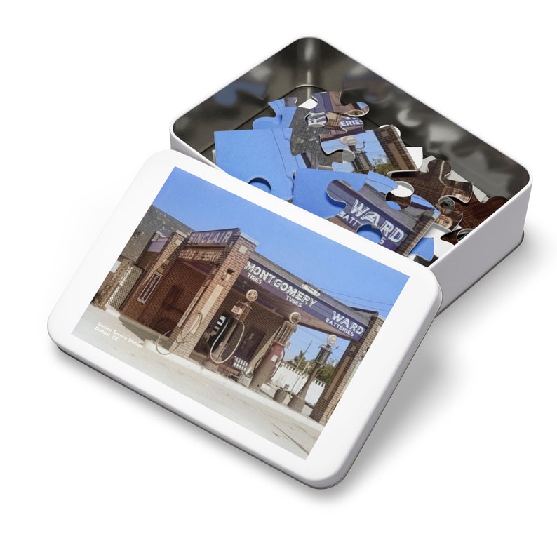 Vintage Gas Station Puzzle Sinclair Service Station in Dalhart, TX 30