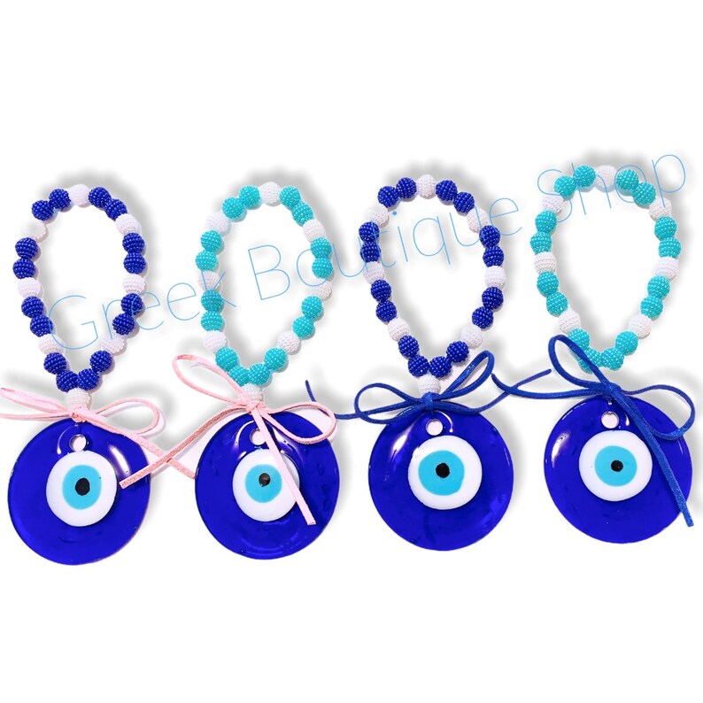Greek Evil Eye Wall Decor Greek Mati Blue Mati Glass Etsy