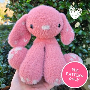 Valentine&#39;s Bunny PDF Crochet Pattern
