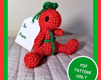 Modello PDF Velociraptor regalo all'uncinetto