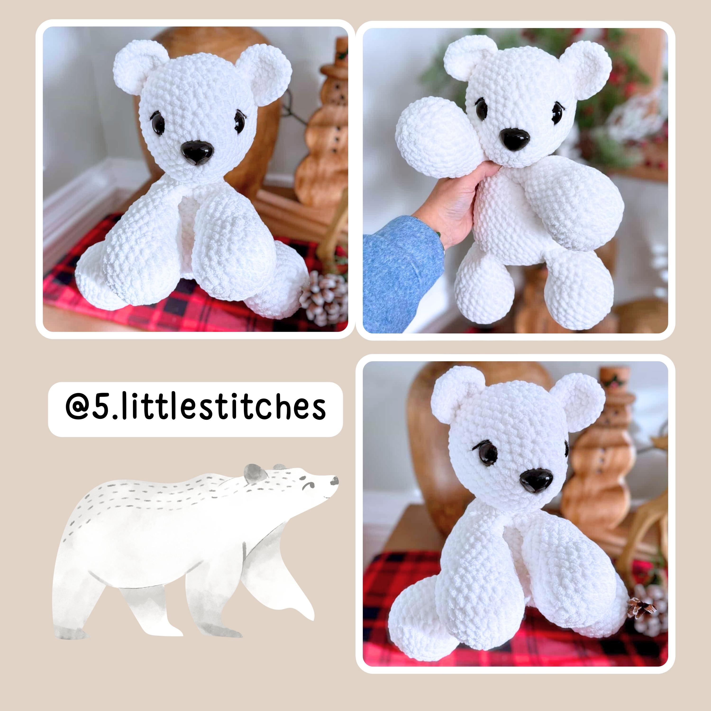Crochet Jumbo Polar Bear PDF Pattern - Etsy