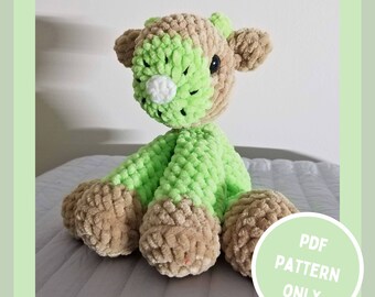 Modello all'uncinetto per mucca kiwi