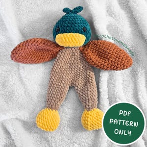 Crochet Mallard Duck Snuggler PDF Pattern