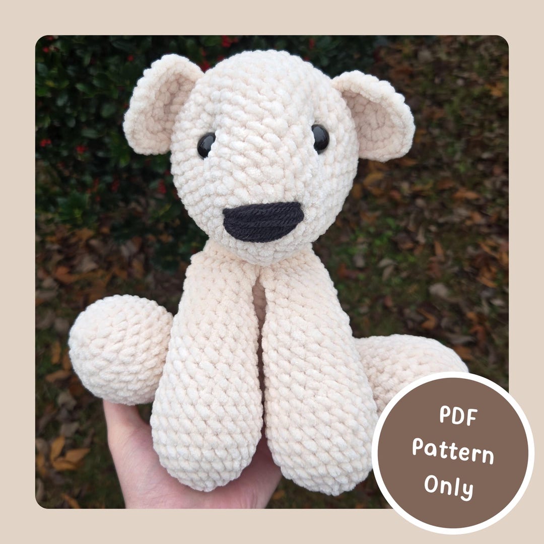 Crochet Jumbo Polar Bear PDF Pattern - Etsy