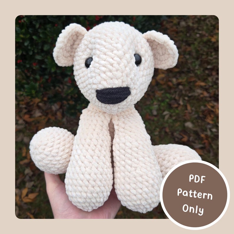 Crochet Jumbo Polar Bear PDF Pattern - Etsy