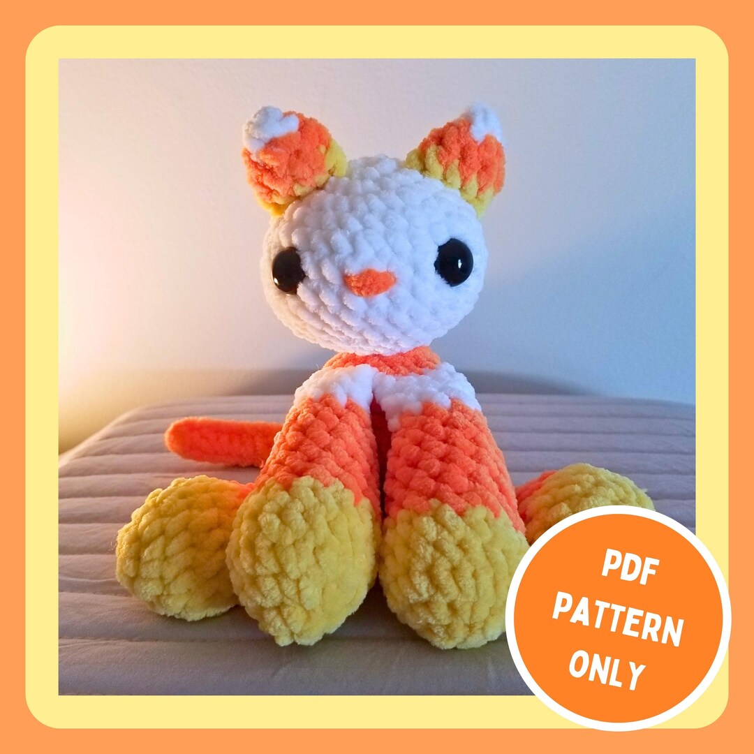 Crochet Candy Corn Cat Pattern - Etsy