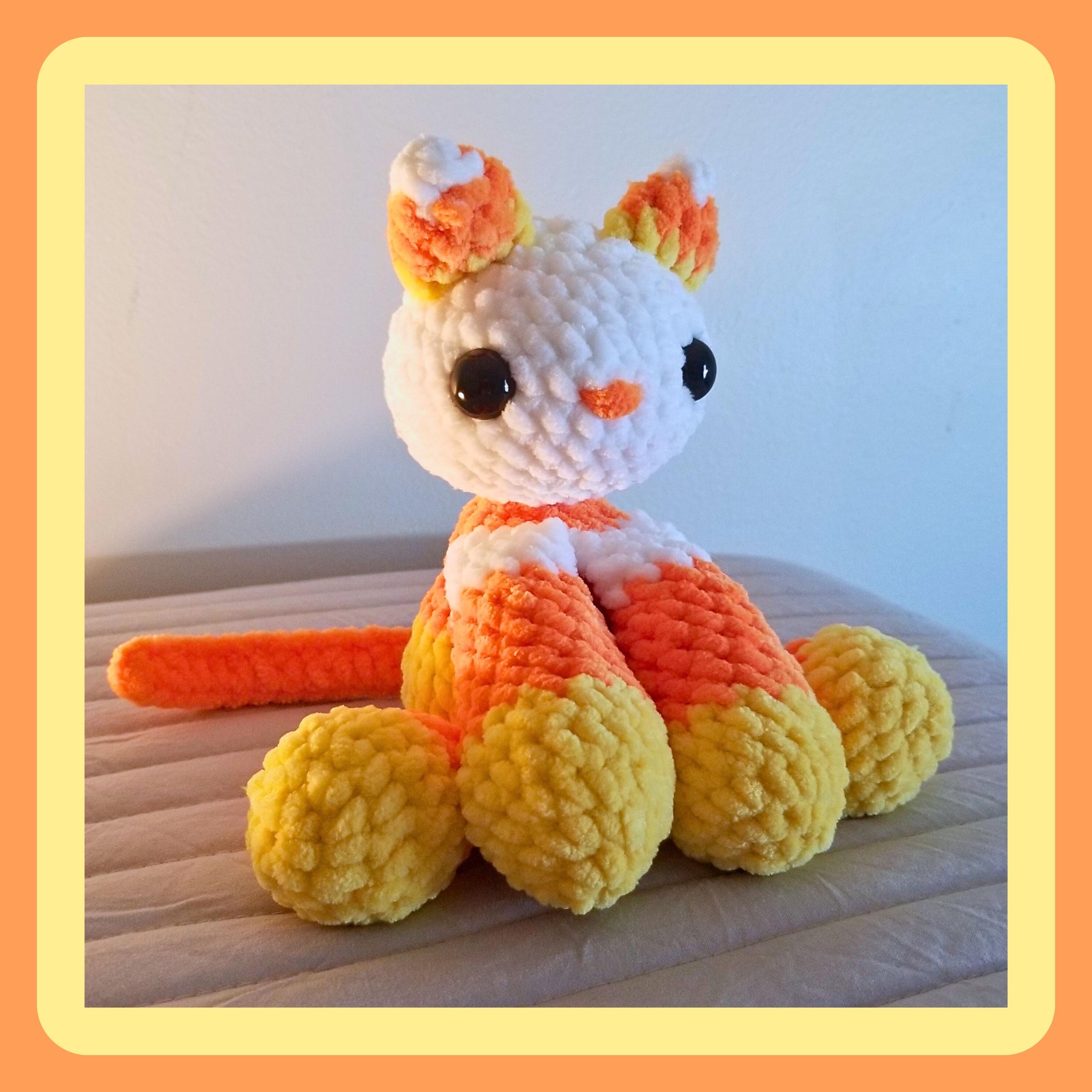 Crochet Candy Corn Cat Pattern - Etsy