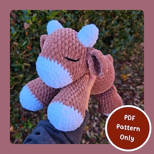 PDF-patroon gehaakte slaperige koe