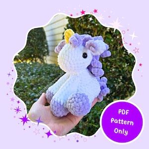 Lina the Baby Unicorn PDF Crochet Pattern