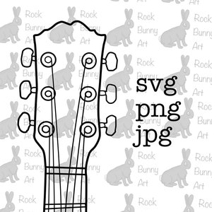 Guitar headstock Svg file, guitar Svg, Svg files for cricut, Music Svg, guitar clipart, Musical Svg, musician Svg, cricut cutter, digital,