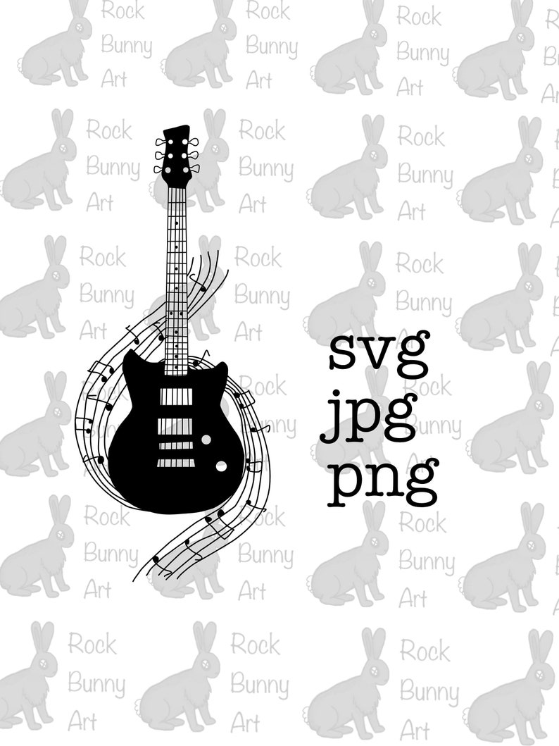 Download Electric Guitar Svg File Electric Guitar With Music Notes Music Svg Png Jpg Download Cutfile For Cricut And Silhouette Guitar Clip Art Clip Art Art Collectibles Brainchild Net