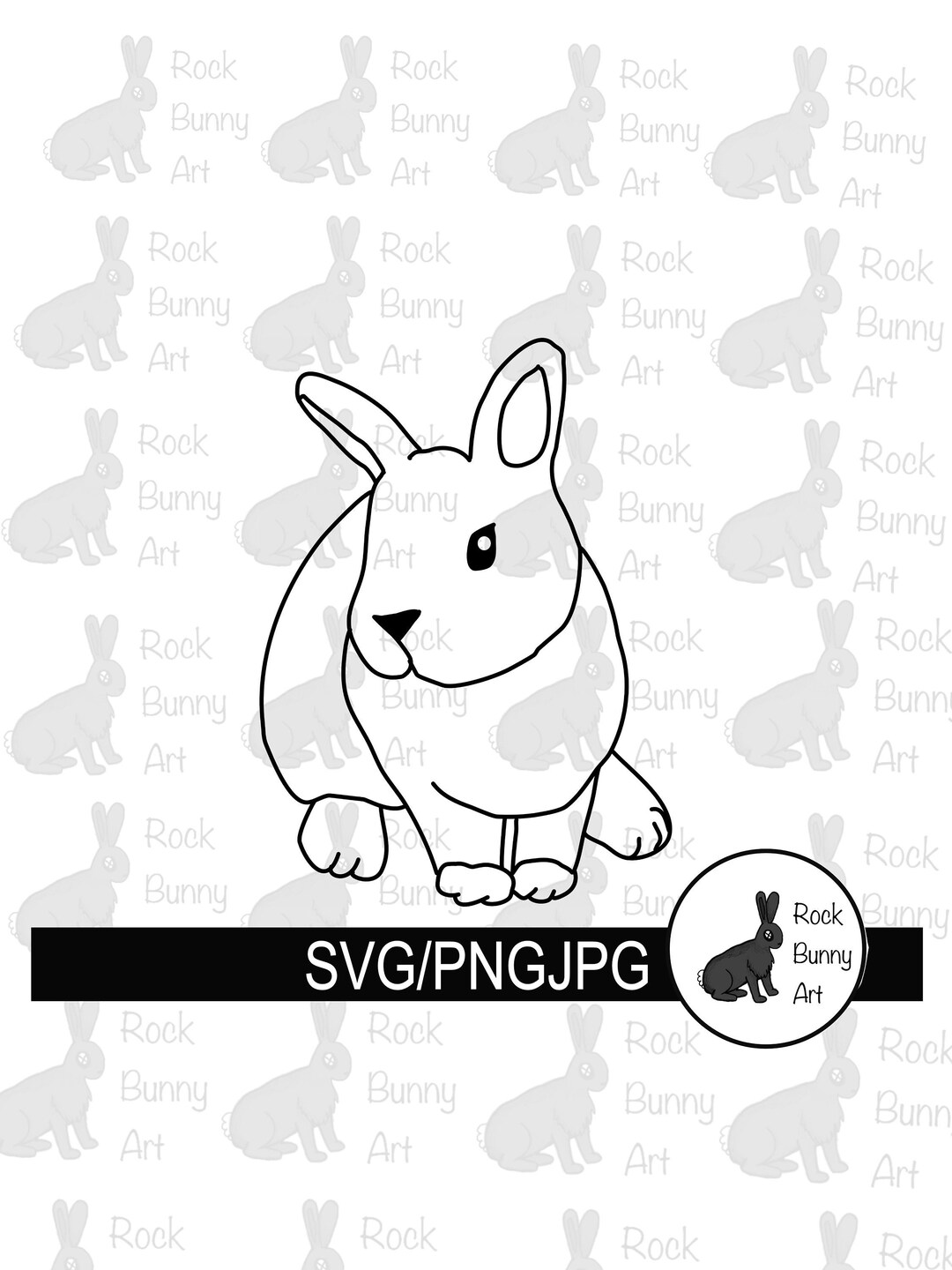 Rabbit Svg Cutfile for Cricut and Silhouette, Bunny Svg, Rabbit Png ...