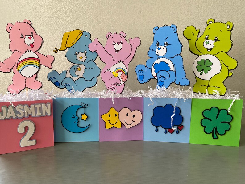 Care Bears Party Care Bears Care Bears Centerpieces Care Etsy