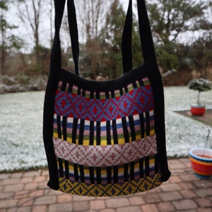 Medium-Sized Handmade Portuguese Patterned Shoulder Bag (from Lisbon, Portugal)