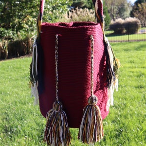 Vin fait main Mochila Grande (grand sac à bandoulière de Colombie)