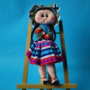 Handmade Large Female Peruvian Doll (from Peru)