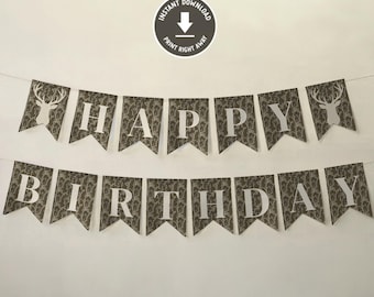 Jagd-Partyzubehör Set Für 20 Gäste – Inkl. Banner, Teller, Becher, Luftballons, Tischdecke – Für Camouflage-Geburtstagsfeier