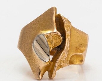 Bjorn Weckstrom 14k Platnium & Gold Ring