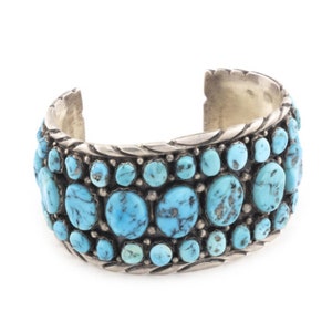 Vintage Sterling silver and turquoise cuff bracelet