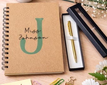 Thank You Personalised Teacher Notebook