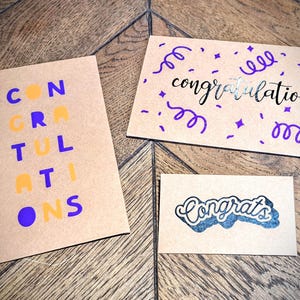 Carte cadeau personnalisée Bon d'achat enveloppe Félicitations