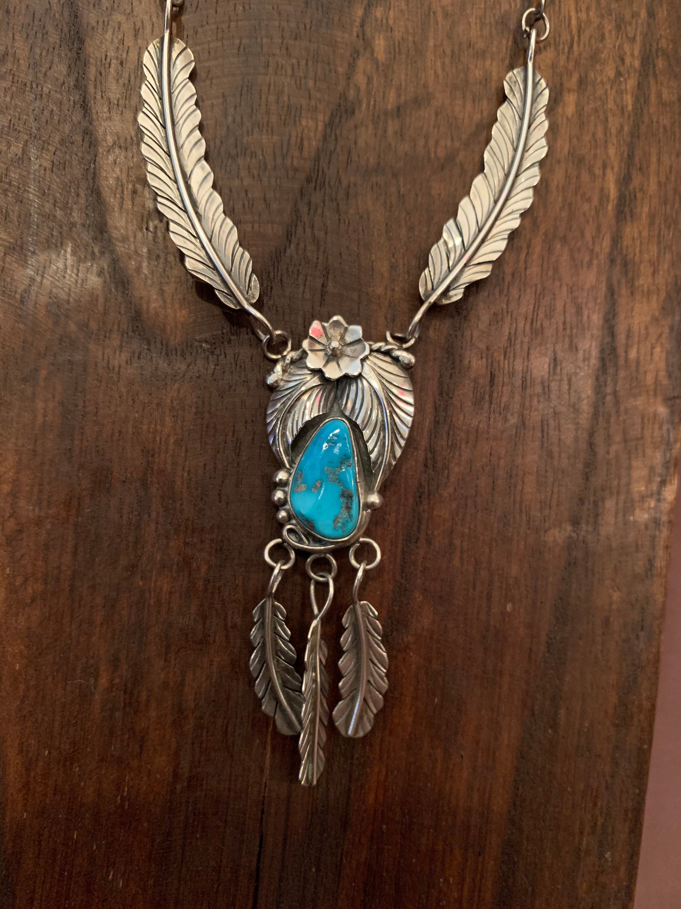 Native American Feather Necklace Etsy