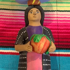 Woman with Fruit by Jesus Aguilar Alcantara