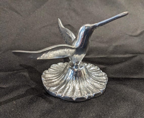 Pewter Hummingbird Ring Holder