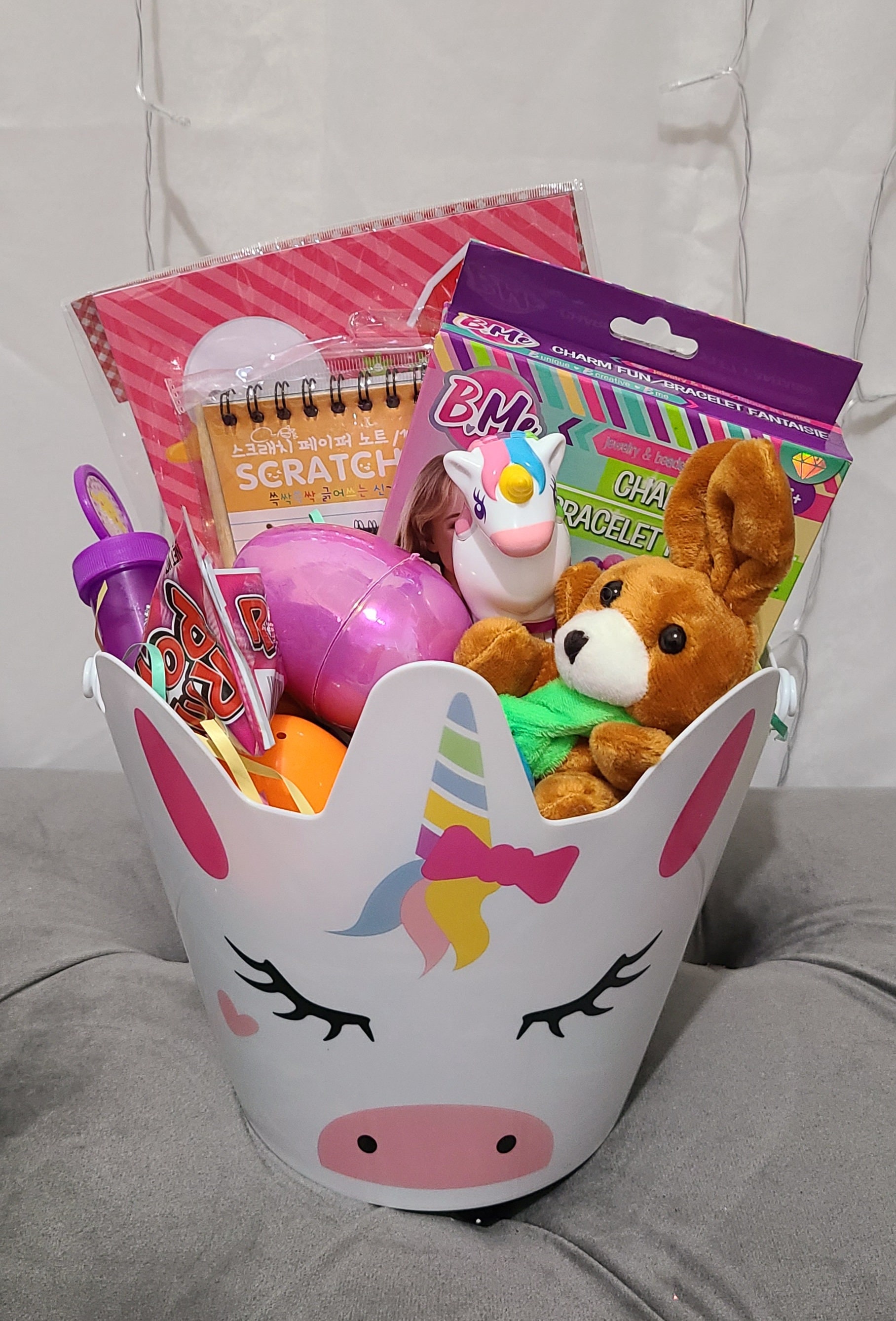 Kid's Easter Bucket Filled Easter Bucket Personalized Etsy